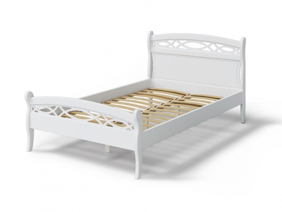 Кровать Натали массив белый